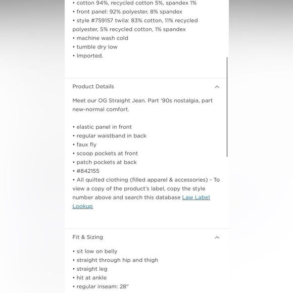 NWT- Old Navy Maternity - 2 short. OG Straight - Picture 3 of 9